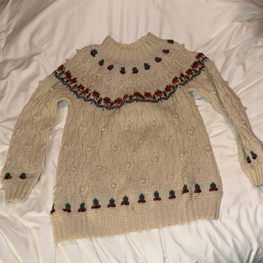 Dale of Norway Floral Wool Sweater